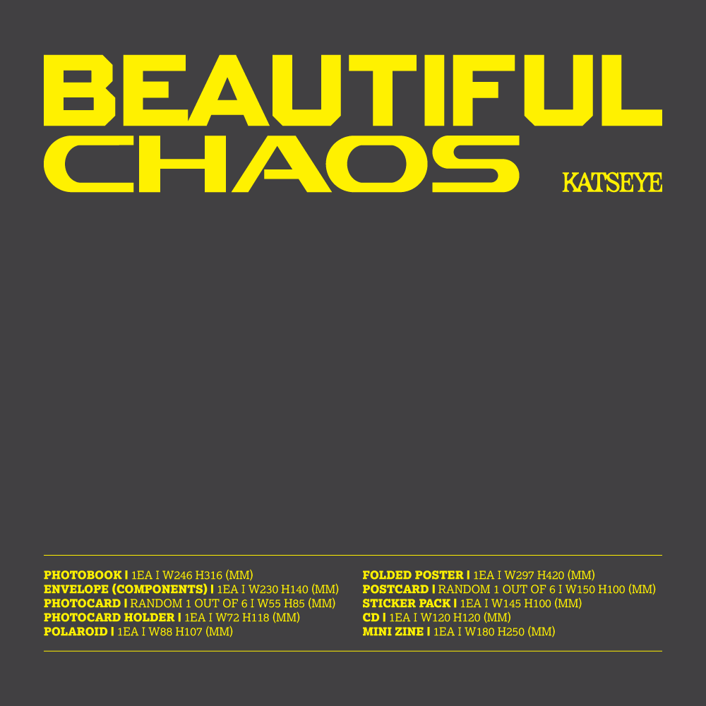 Album KATSEYE - Beautiful Chaos 2nd EP (Chaotic Ver.) - Version Physique Avec Inclusions - K-Pop