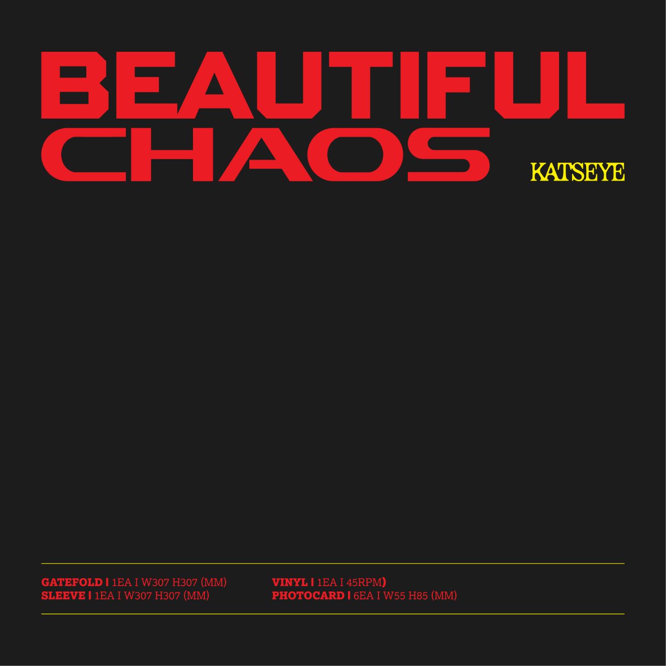 BEAUTIFUL CHAOS - Official Store Exclusive Vinyl