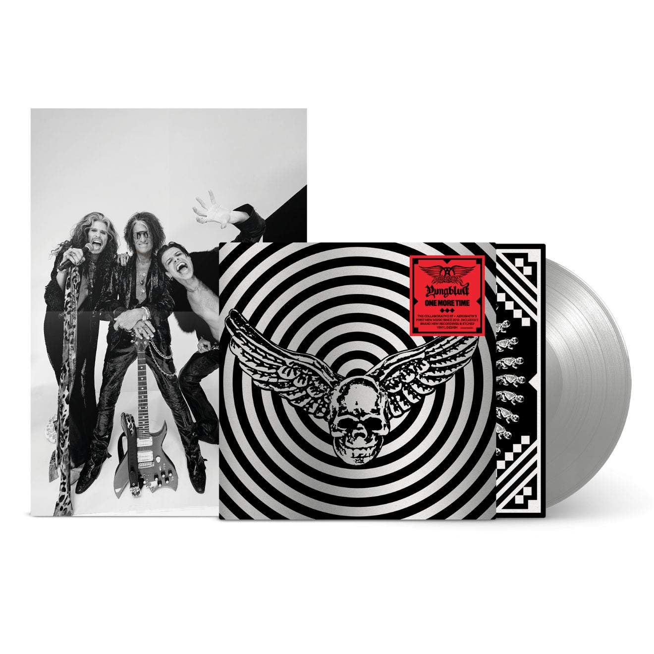 Aerosmith & YUNGBLUD - One More Time Silver Vinyl (YUNGBLUD Store Exclusive)