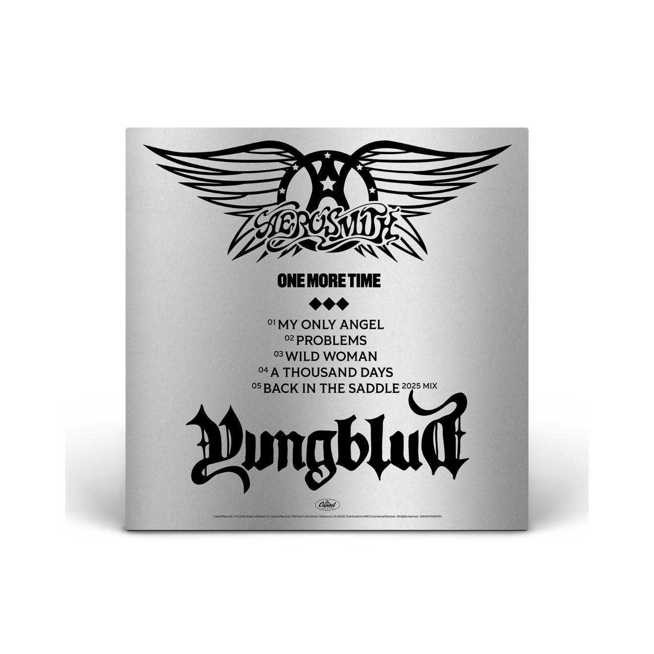 Aerosmith & YUNGBLUD - One More Time Silver Vinyl (YUNGBLUD Store Exclusive)
