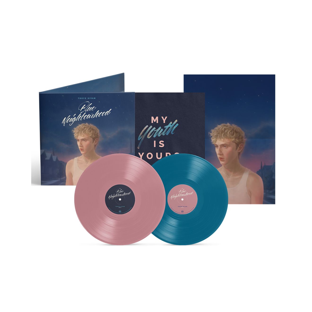 Blue Neighbourhood 'Ten Years On' - Limited Edition Blush & Blue 2LP Vinyl