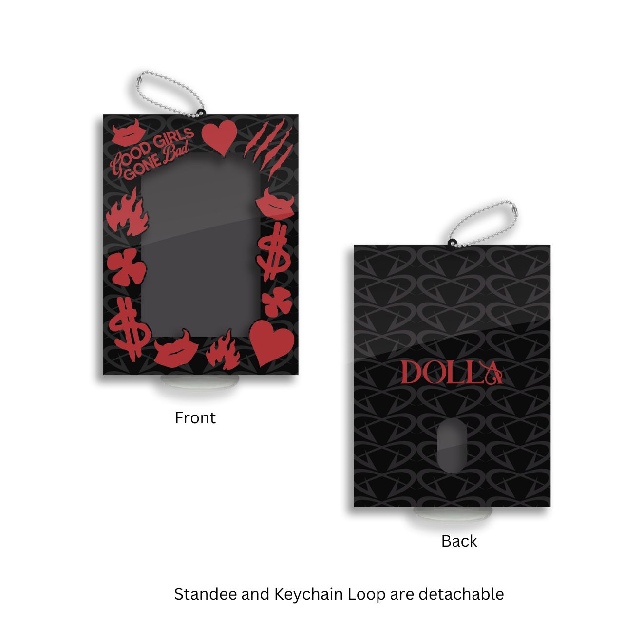 Good Girls Gone Bad Acrylic Photocard Holder Keychain