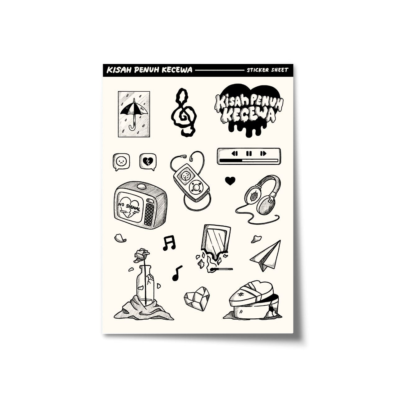 Kisah Penuh Kecewa Sticker Sheet