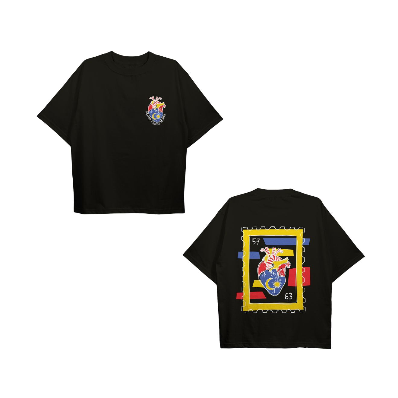 DIRGAHAYU NEGARAKU MALAYSIA T-shirt in BLACK