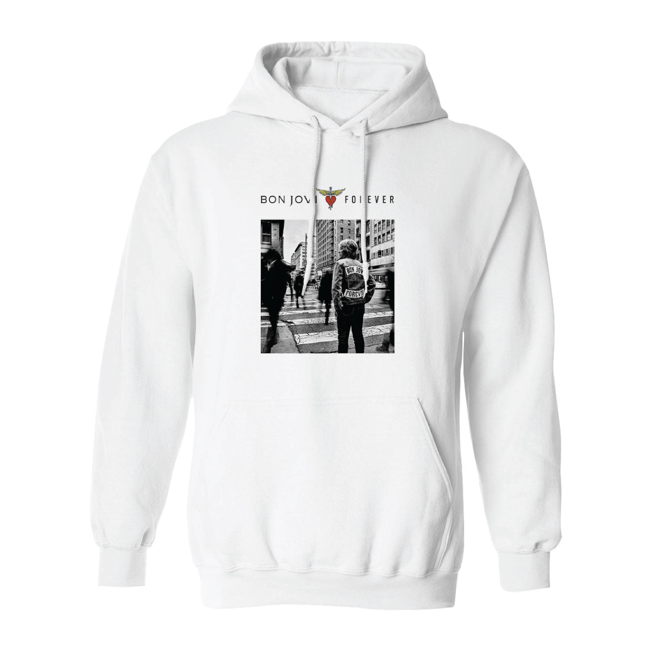 Bon Jovi Forever Hoodie in White