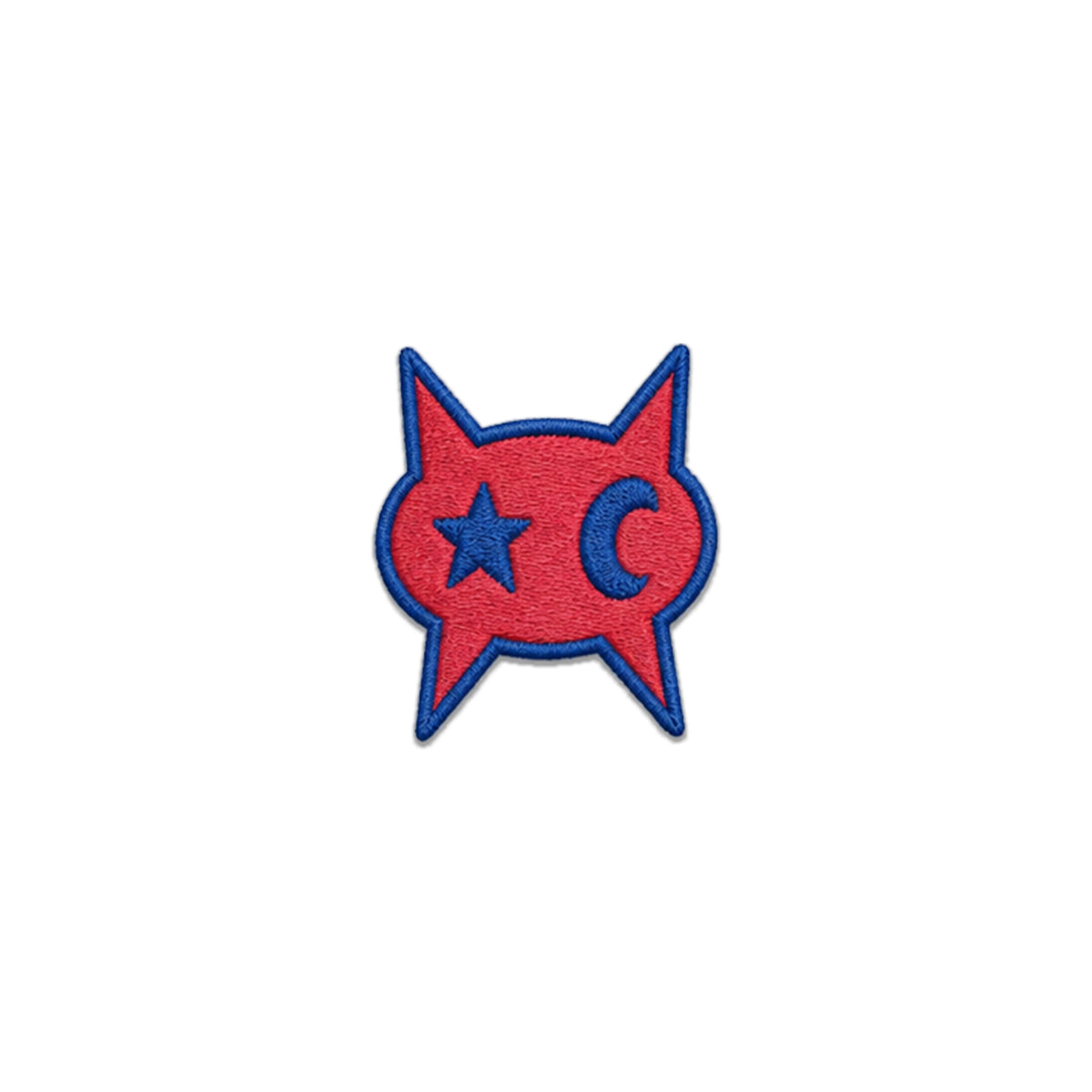 Iron-On Patch – Red Mascot Mask