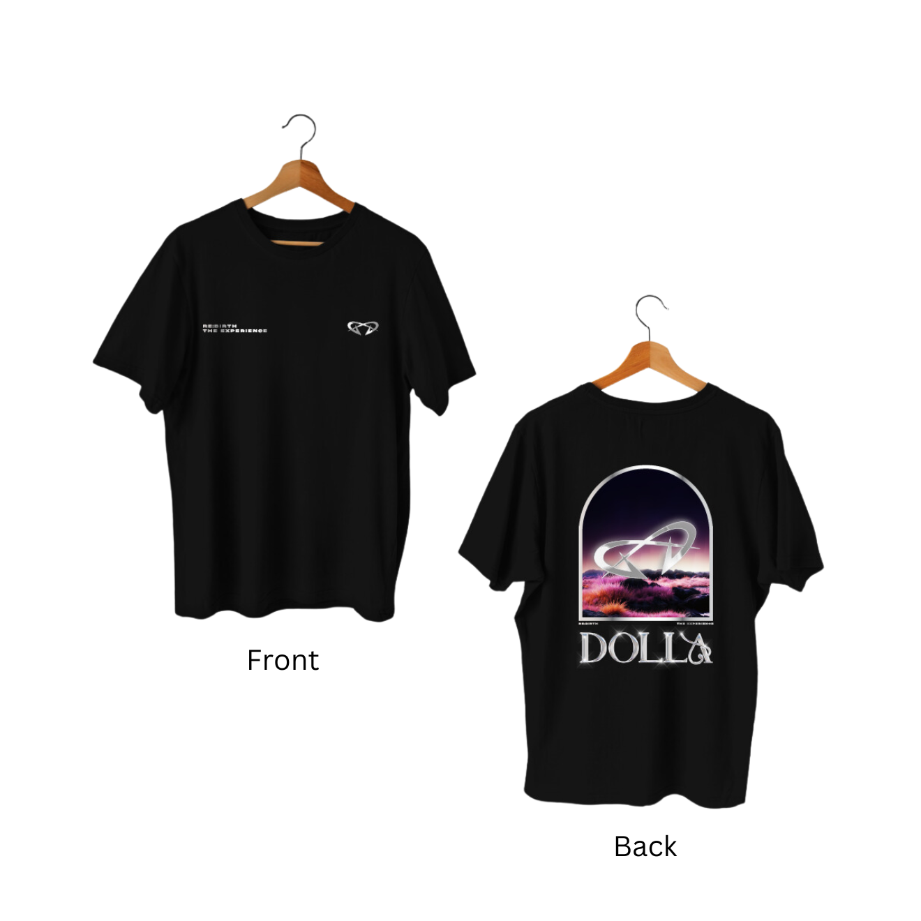 DOLLA RE:BIRTH Black T-Shirt