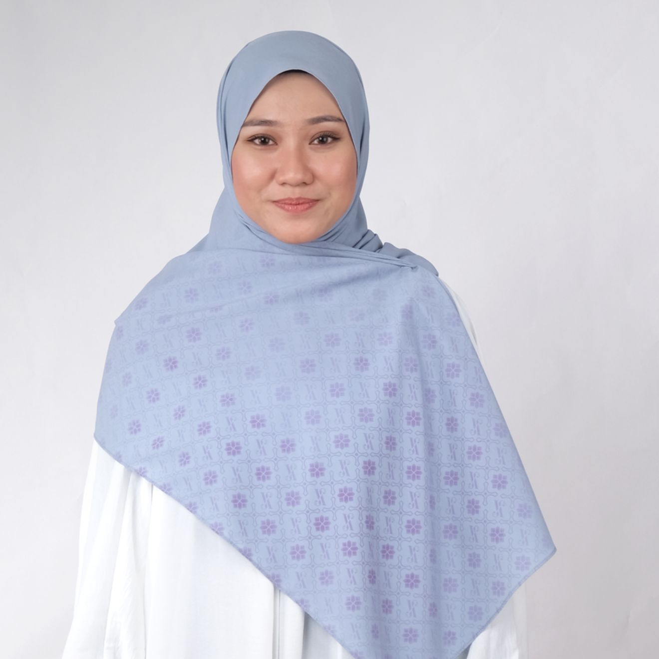Gemala Shawl: Dusty Blue