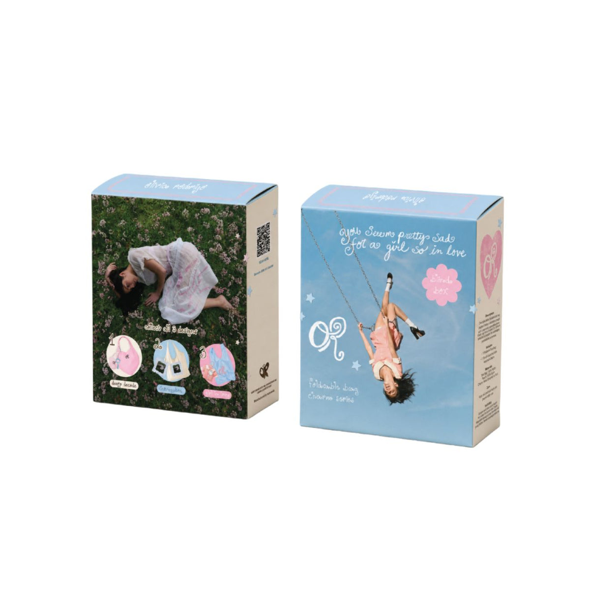 you seem pretty sad for a girl so in love - foldable bag charm blind box