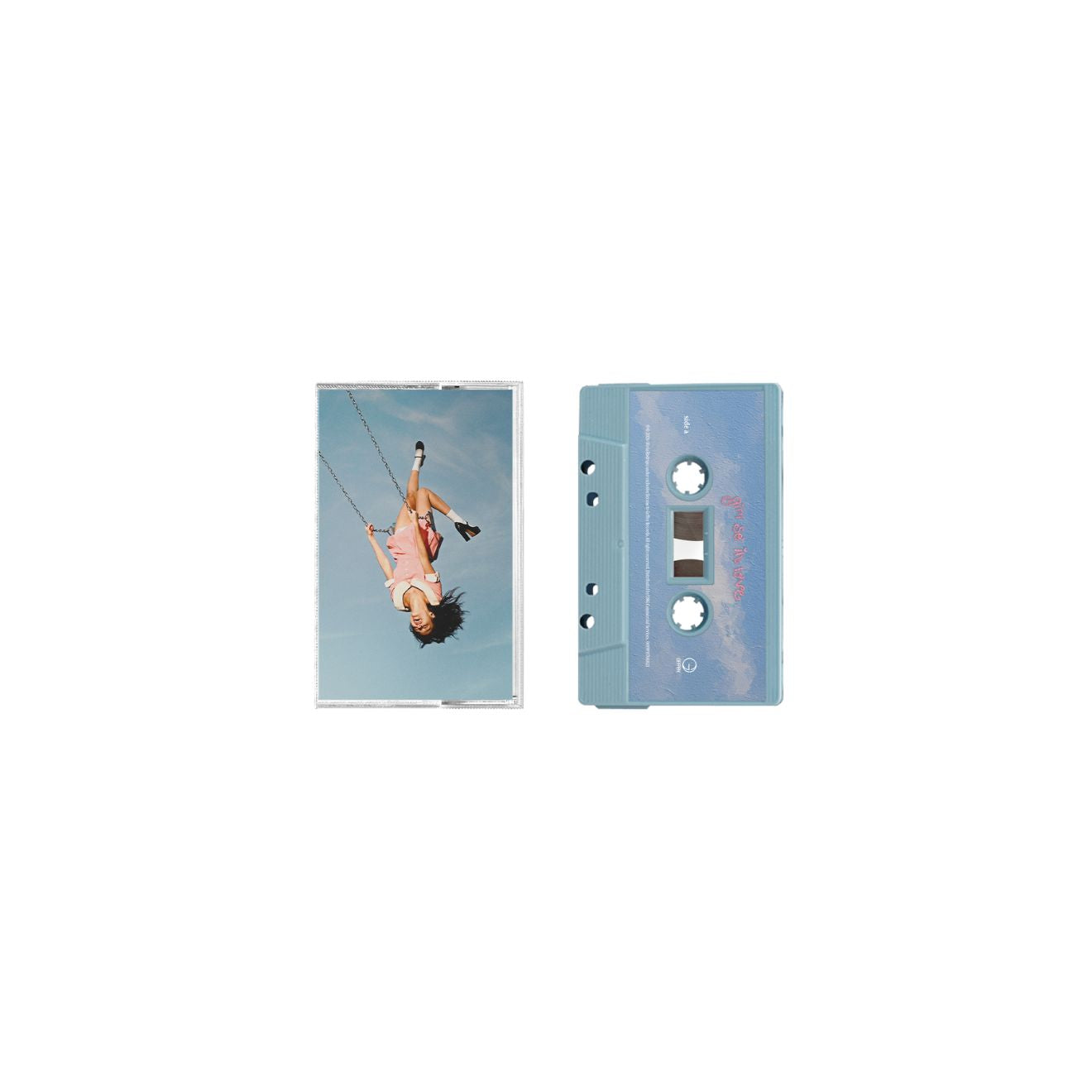 you seem pretty sad for a girl so in love - exclusive baby blue cassette
