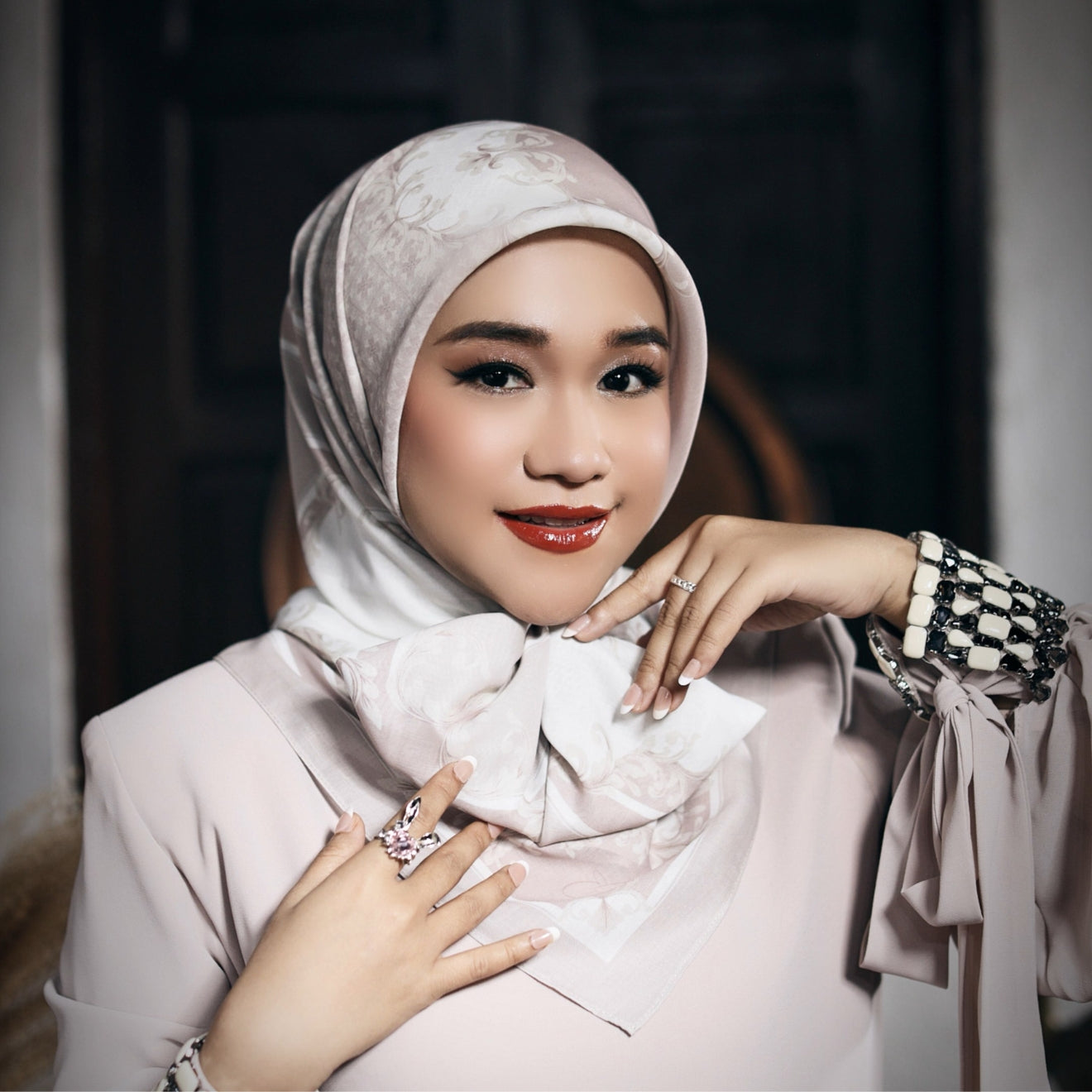 Morrocan Scarf: Pastel Pink