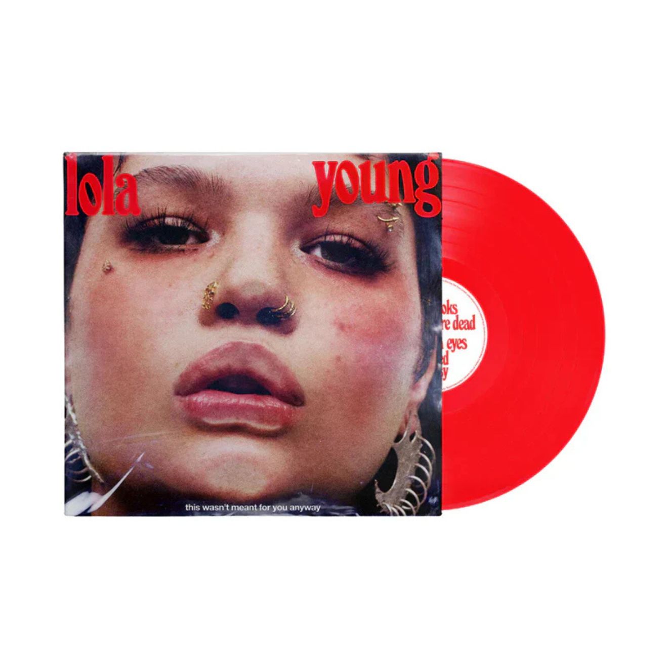 this wasn't meant for you anyway: transparent red lp