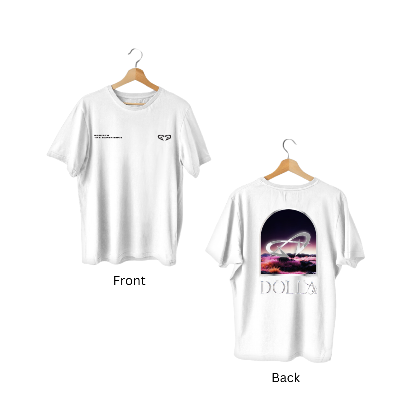 DOLLA RE:BIRTH White T-Shirt